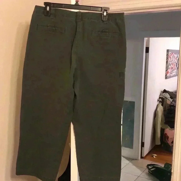 L.L.Bean green cotton/spandex pants.  Size 12 - Picture 5 of 8